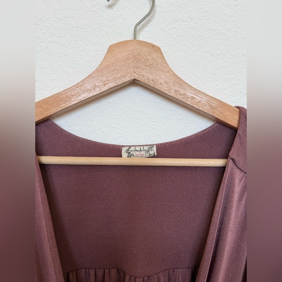 Free People Bodysuit in Mauve Size Large NWT - Picture 4 of 6